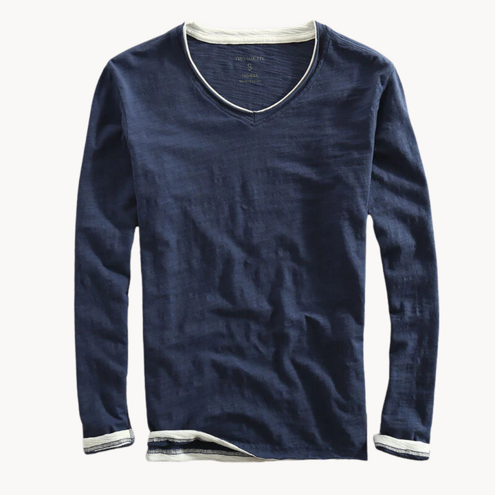 Jackson - Cozy Long Sleeve V-Neck Shirt