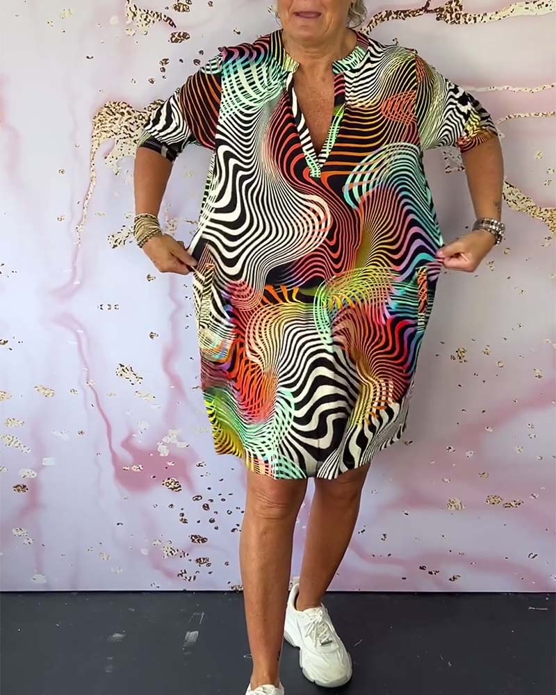 Ruby - Colorful Patterned Dress