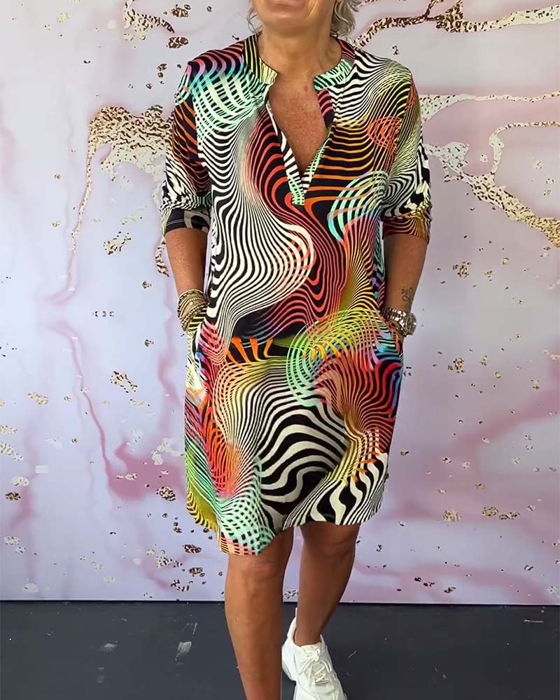 Ruby - Colorful Patterned Dress